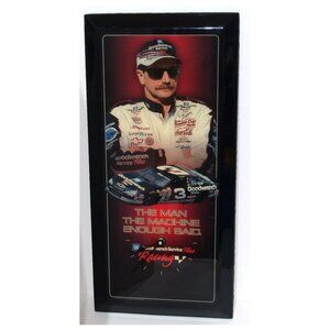 Large Vintage Dale Earnhardt Goodwrench Service Plus Clock - 11" x 23"